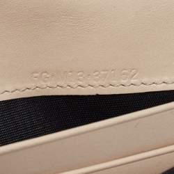 Bvlgari Two Tone Beige Leather Bifold Long Wallet