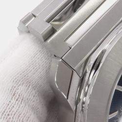 مملوكة مسبقًا ساعة يد رجالية بلغاري أكتو روما 103829 أوتوماتيكية زرقاء ستانلس ستيل 42 مم