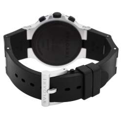 مملوكة مسبقًا Bvlgari Grey Aluminum Rubber BB40ATCH Men's Wristwatch 40 mm