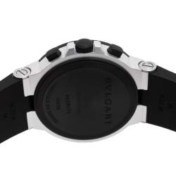 مملوكة مسبقًا Bvlgari Grey Aluminum Rubber BB40ATCH Men's Wristwatch 40 mm