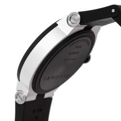 مملوكة مسبقًا Bvlgari Grey Aluminum Rubber BB40ATCH Men's Wristwatch 40 mm