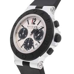 مملوكة مسبقًا Bvlgari Grey Aluminum Rubber BB40ATCH Men's Wristwatch 40 mm