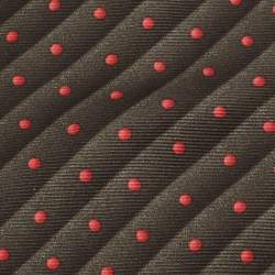 Pre Owned Bvlgari Green Dotted Stripe Silk Traditional Tie