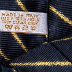 Bvlgari x Davide Pizzigoni Bicolor Diagonal Striped Silk Tie