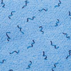 Bvlgari Blue Printed Silk Tie