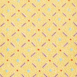 Pre Owned Bvlgari Yellow Printed Silk Traditional Tie