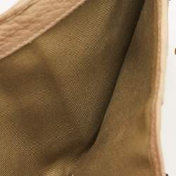 Pre Owned Bvlgari Beige Leather Compact Wallet