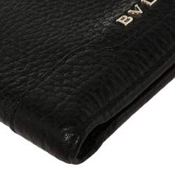 Bvlgari Black Leather Bifold Wallet