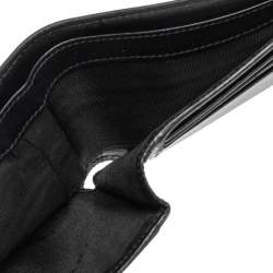 Bvlgari Dark Grey/Black Heritage Coated Canvas Bifold Wallet