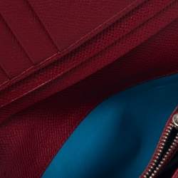 Bvlgari Red Leather Bvlgari Bvlgari Bifold Wallet 