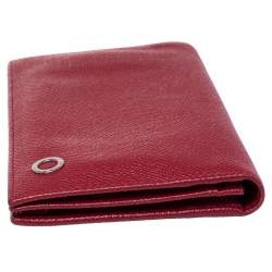 Bvlgari Red Leather Bvlgari Bvlgari Bifold Wallet 