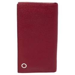 Bvlgari Red Leather Bvlgari Bvlgari Bifold Wallet 