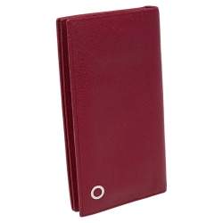 Bvlgari Red Leather Bvlgari Bvlgari Bifold Wallet 