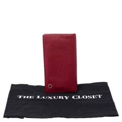 Bvlgari Red Leather Bvlgari Bvlgari Bifold Wallet 