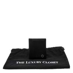 Bvlgari Black Grained Leather Bifold Wallet