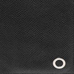 Bvlgari Black Grained Leather Bifold Wallet