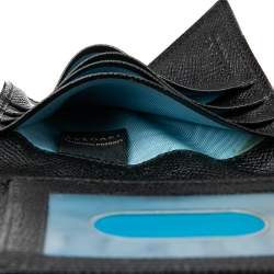 Bvlgari Black Grained Leather Bifold Wallet