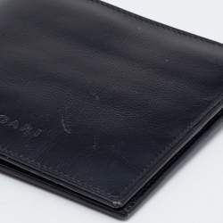 Bvlgari Black Leather Bifold Wallet 