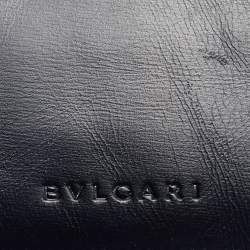 Bvlgari Black Leather Bifold Wallet 