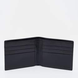 Bvlgari Black Leather Bifold Wallet 