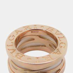 مملوكة مسبقًا Bvlgari B.Zero1 Legend 18K Rose Gold Ceramic Pendant Necklace