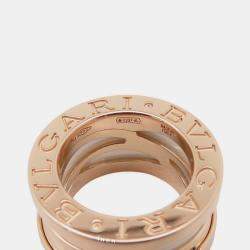 Pre Owned Bvlgari B.Zero1 Legend 18K Rose Gold Ceramic Pendant Necklace