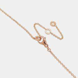 Pre Owned Bvlgari B.Zero1 Legend 18K Rose Gold Ceramic Pendant Necklace