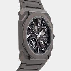 Bvlgari Skeleton Titanium Octo Finissimo Manual Winding 103610 Men's Wristwatch 40 mm