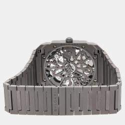 Bvlgari Skeleton Titanium Octo Finissimo Manual Winding 103610 Men's Wristwatch 40 mm