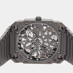 Bvlgari Skeleton Titanium Octo Finissimo Manual Winding 103610 Men's Wristwatch 40 mm
