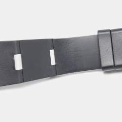 Bvlgari Silver Aluminium Rubber Diagono AL38TA Automatic Men's Wristwatch 38 mm