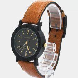 Pre Owned Bvlgari Carbon Gold Las Vegas Edition Automatic Men's Watch BB33VLD 33 mm