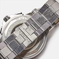 Bvlgari Black Stainless Steel Diagono 101880 Men's Wristwatch 42 mm