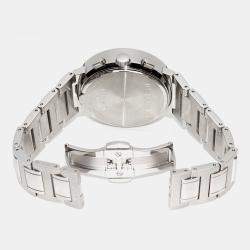 Bvlgari Silver Stainless Steel Bvlgari Bvlgari BB38SSCH Automatic Men's Wristwatch 38 mm