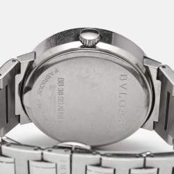 Bvlgari Silver White Stainless Steel Bvlgari Bvlgari BB38SSAUTO Men's Wristwatch 38 mm