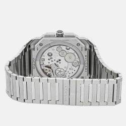 Bvlgari Grey Stainless Steel Octo Finissimo Automatic Men's Wristwatch 43 mm