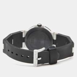 Pre Owned Bvlgari Silver Aluminium Rubber Diagono AL38TA Men's Wristwatch 38 mm