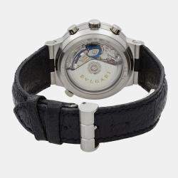 Bvlgari White Platinum Diagono Rattrapante CH 40 GL Automatic  Men's Wristwatch 40mm