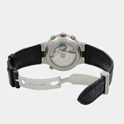 Bvlgari White Platinum Diagono Rattrapante CH 40 GL Automatic  Men's Wristwatch 40mm