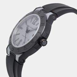 Bvlgari Grey Ceramic Diagono Magnesium 102427 Automatic  Men's Wristwatch 41mm