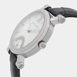 Bvlgari White Stainless Steel Sotirio Retrograde SB42SDR Automatic Men's Wristwatch 42 mm