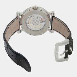 Bvlgari White Stainless Steel Sotirio Retrograde SB42SDR Automatic Men's Wristwatch 42 mm