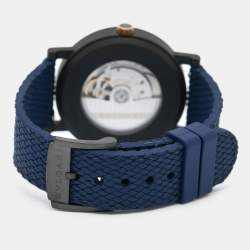 Bvlgari Blue DLC Coated Stainless Steel Rubber Bvlgari Bvlgari 103133 Men's Wristwatch 41 mm 