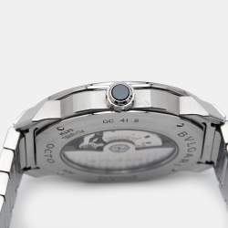 Pre Owned Bvlgari Black Stainless Steel Octo Roma 102704 Men's Wristwatch 41 mm 