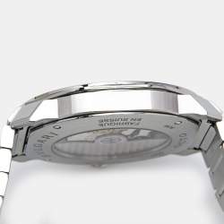 Pre Owned Bvlgari Black Stainless Steel Octo Roma 102704 Men's Wristwatch 41 mm 