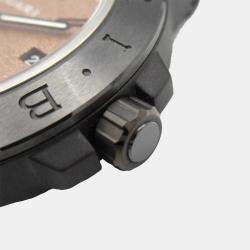 Bvlgari Brown Magnesium Diagono Automatic Men's Wristwatch 41 mm