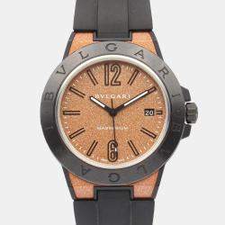 Bvlgari Brown Magnesium Diagono Automatic Men's Wristwatch 41 mm