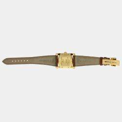 Bvlgari Cream 18k Yellow Gold Assioma AA39G Quartz Men's Wristwatch 30 mm