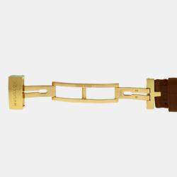 Bvlgari Cream 18k Yellow Gold Assioma AA39G Quartz Men's Wristwatch 30 mm