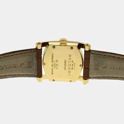 Bvlgari Cream 18k Yellow Gold Assioma AA39G Quartz Men's Wristwatch 30 mm